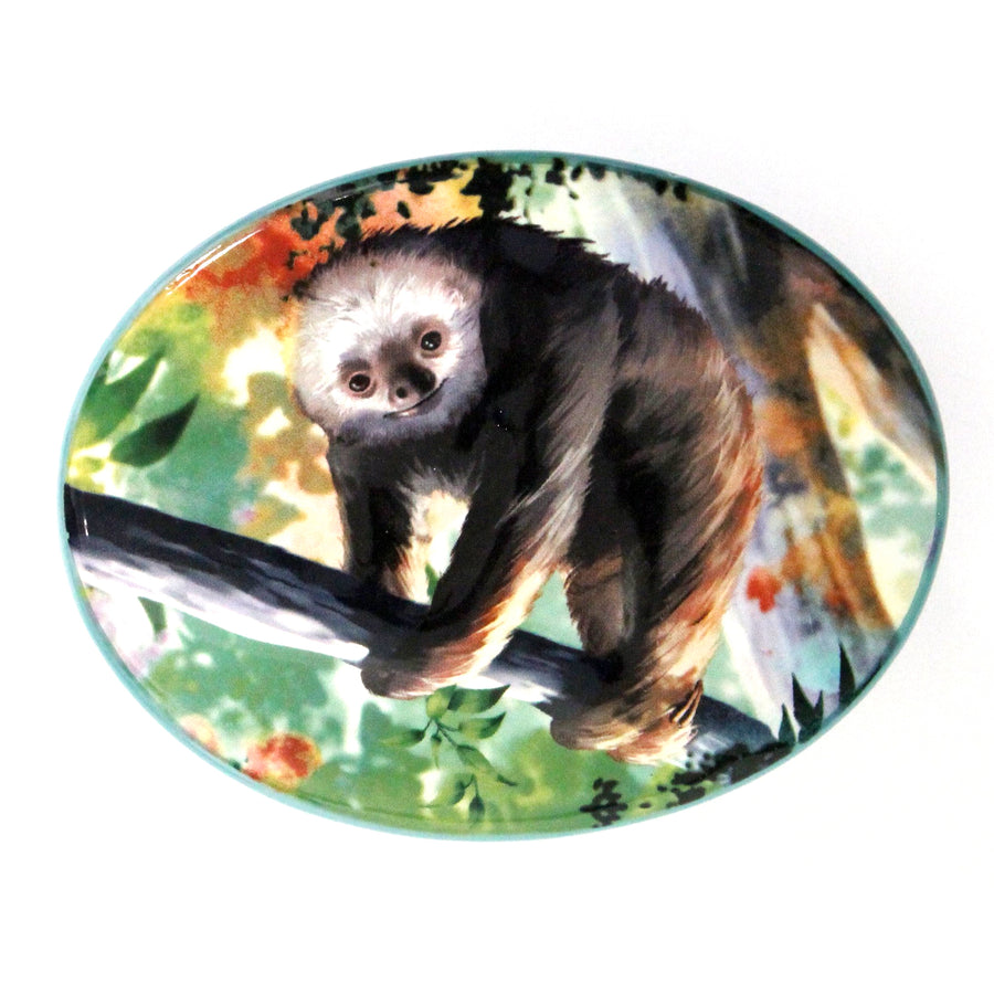 Painted Sloth Trinket Box