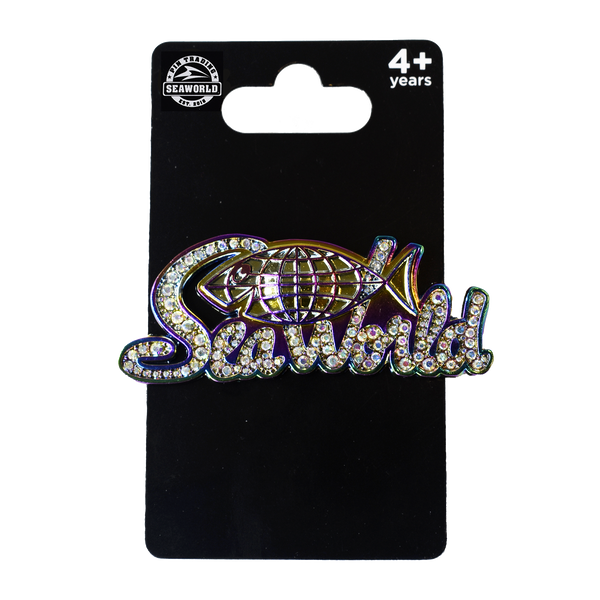 アート・デザイン・音楽 PENNY RIMBAUD Shibboleth/Diamond Sign.. SeaWorld 60th Anniversary Rainbow Bling Pin - SeaWorld Parks