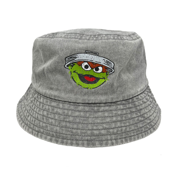 Sesame Street Oscar Mineral Wash Adult Bucket Hat