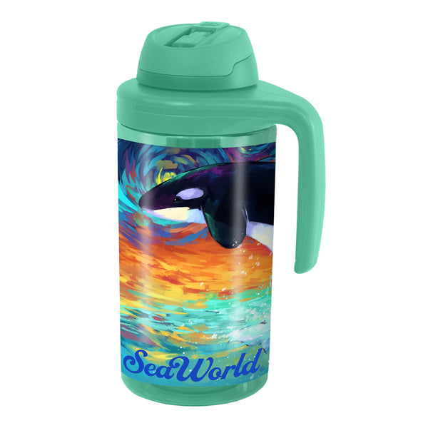 Orca Painter 62 oz Refillable Bottle - SeaWorld Parks & Entertainment Shop