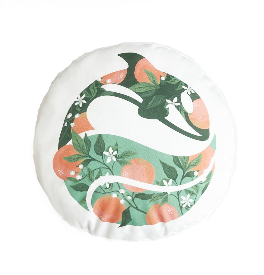 SeaWorld Orange Blossom Round Pillow