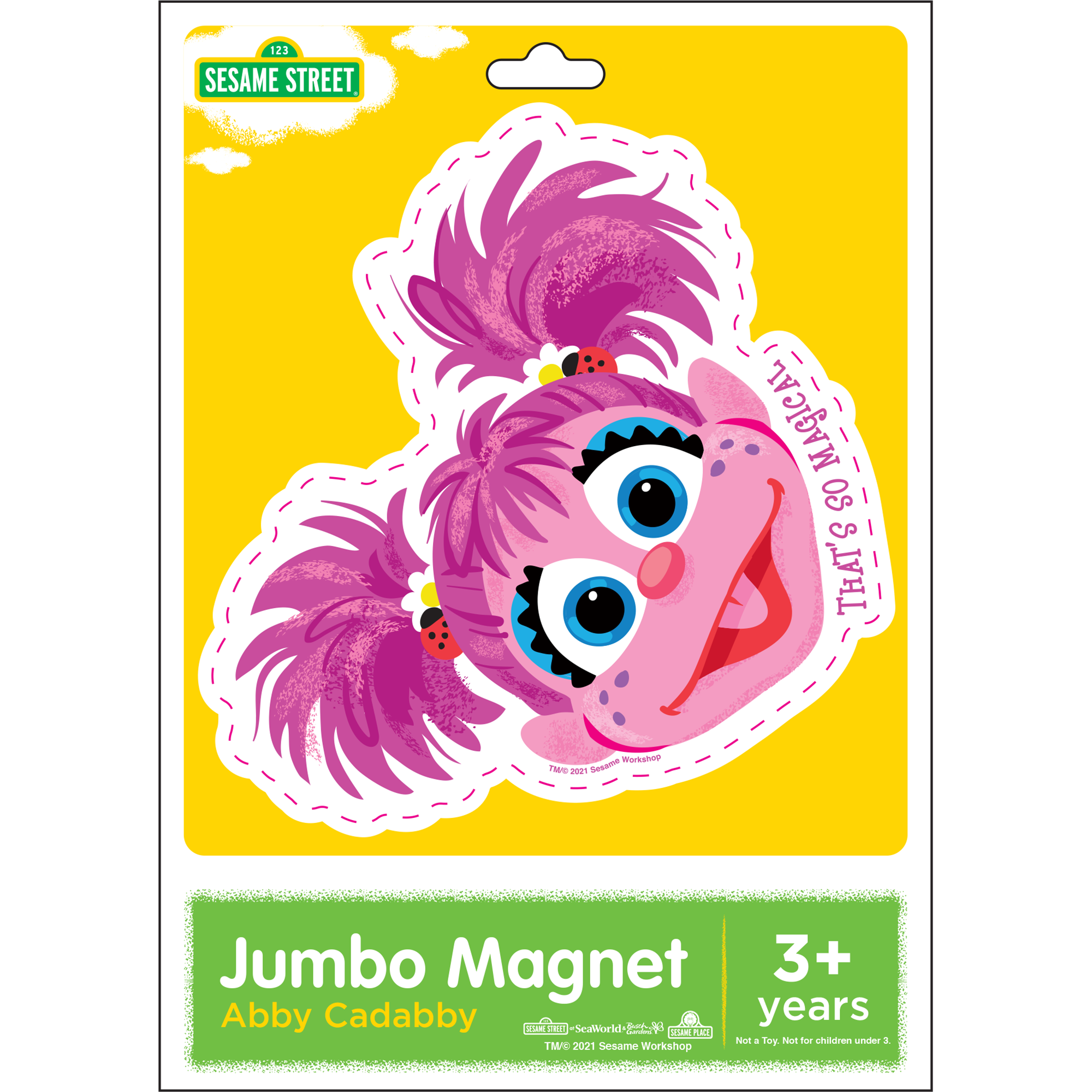 Sesame Street Abby Cadabby Jumbo Magnet in package