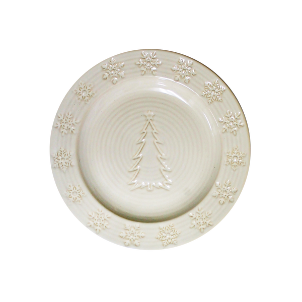 Busch Gardens Christmas Town White Wash Plate 10.5