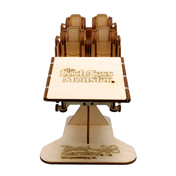 Busch Gardens Williamsburg Coaster Cutout Model Lochness Monster