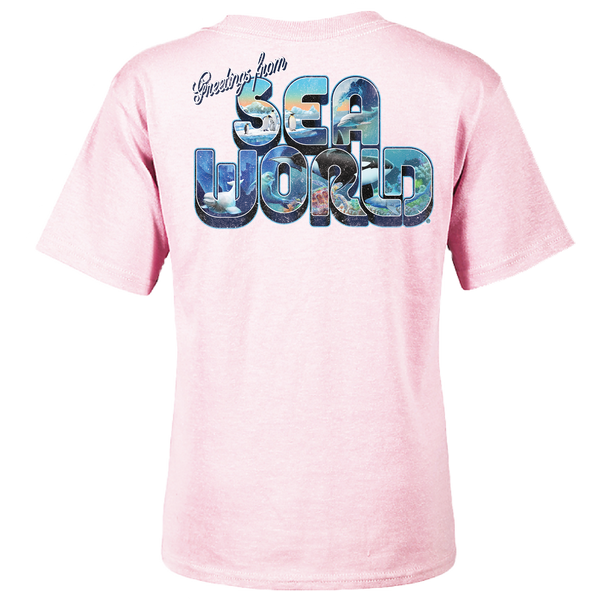 SeaWorld Greetings From San Antonio Pink Toddler Girl Tee