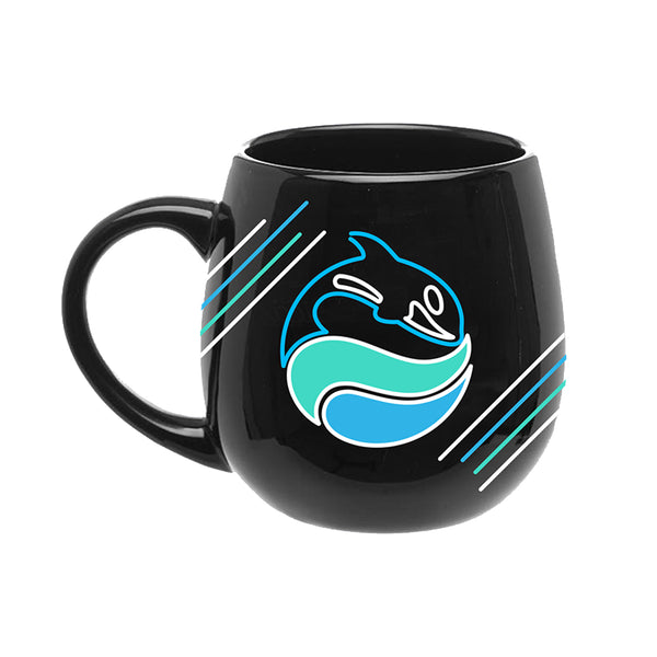 Orca Whale Way Mug by Pithitude - One Single 11oz. Black Coffee Cup