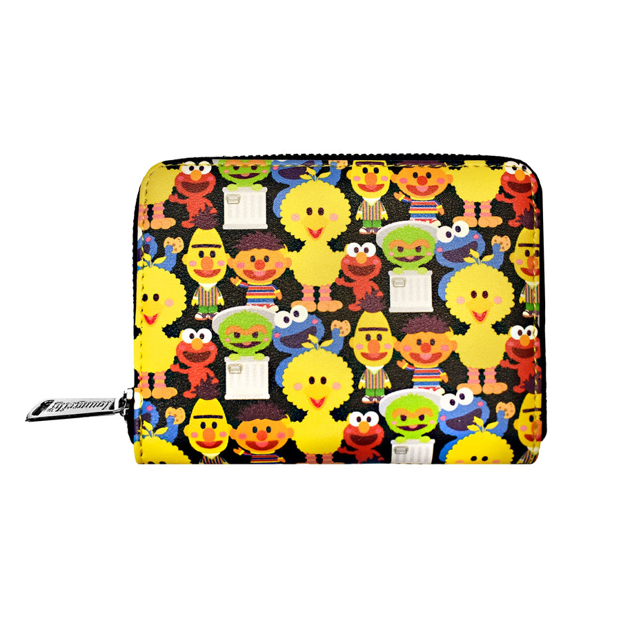 Sesame Street Loungefly Kawaii All Over Print Wallet front