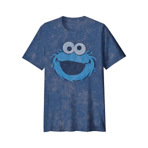 Sesame Street Cookie Monster Navy Adult Tee