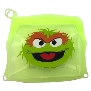 Sesame Street Oscar The Grouch Small Reusable Silicone Bag