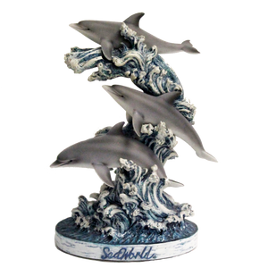 SeaWorld White Wash Dolphin Large Figurine