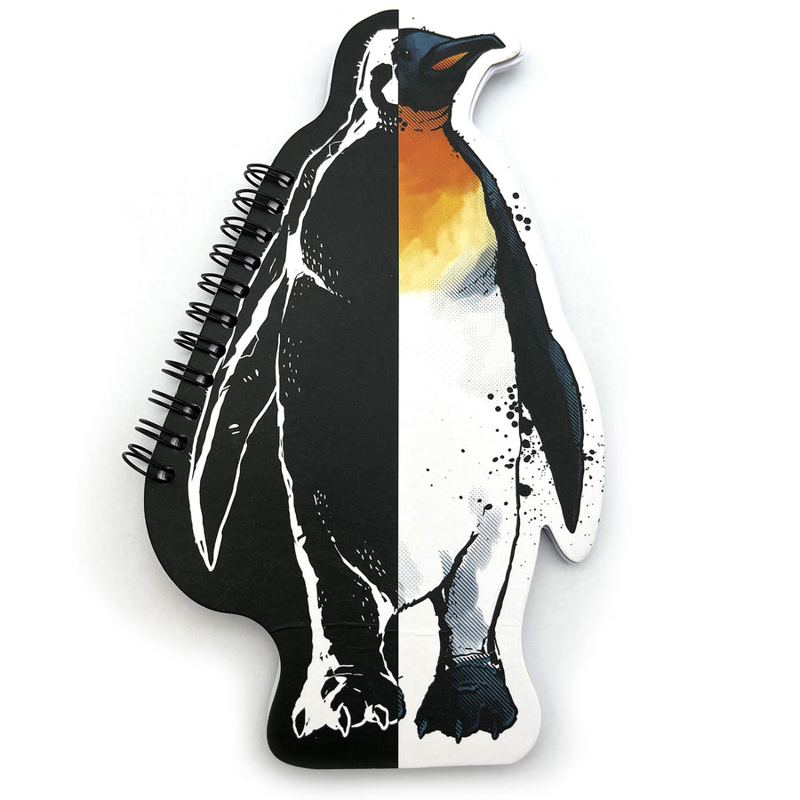 SeaWorld Painted Penguin Die Cut Notebook