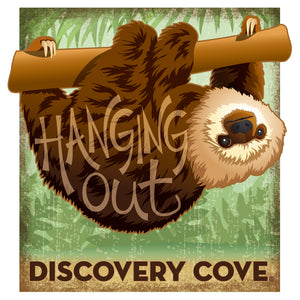 Discovery Cove Sloth Magnet