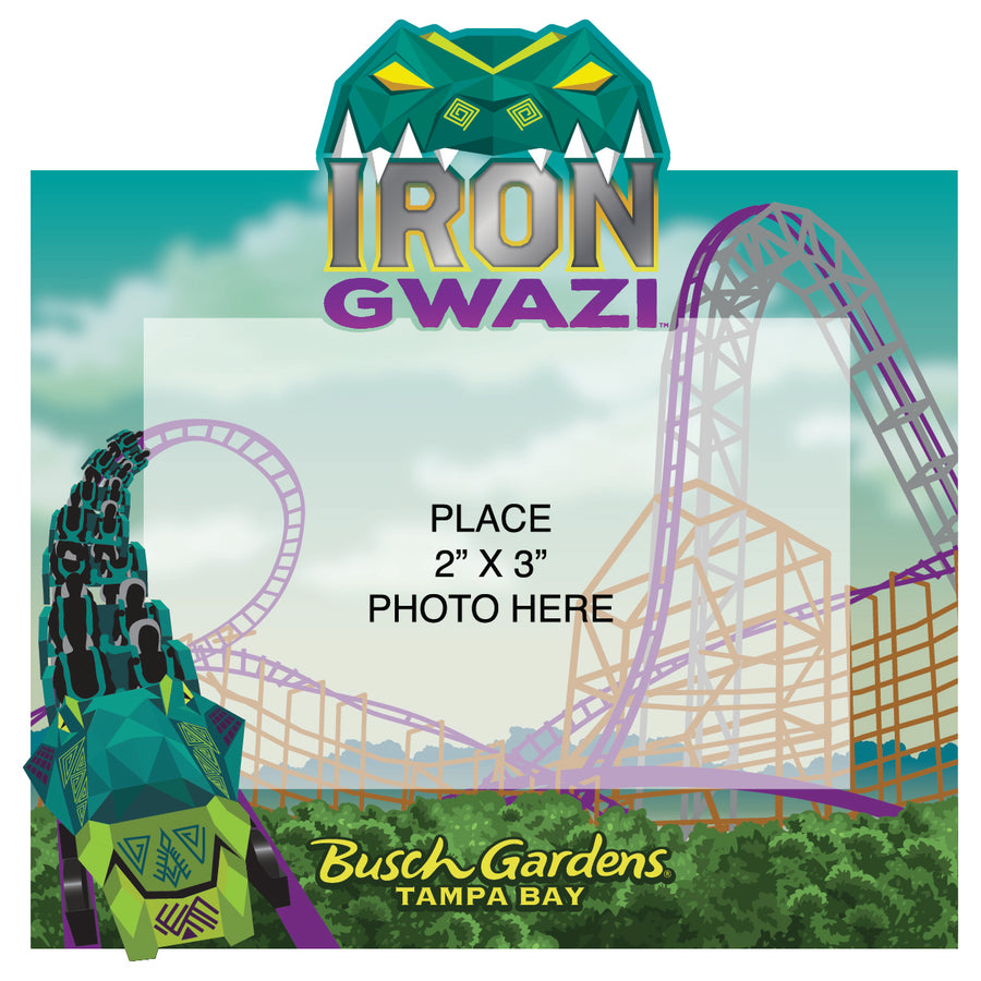 Busch Gardens Tampa Iron Gwazi Magnet Frame