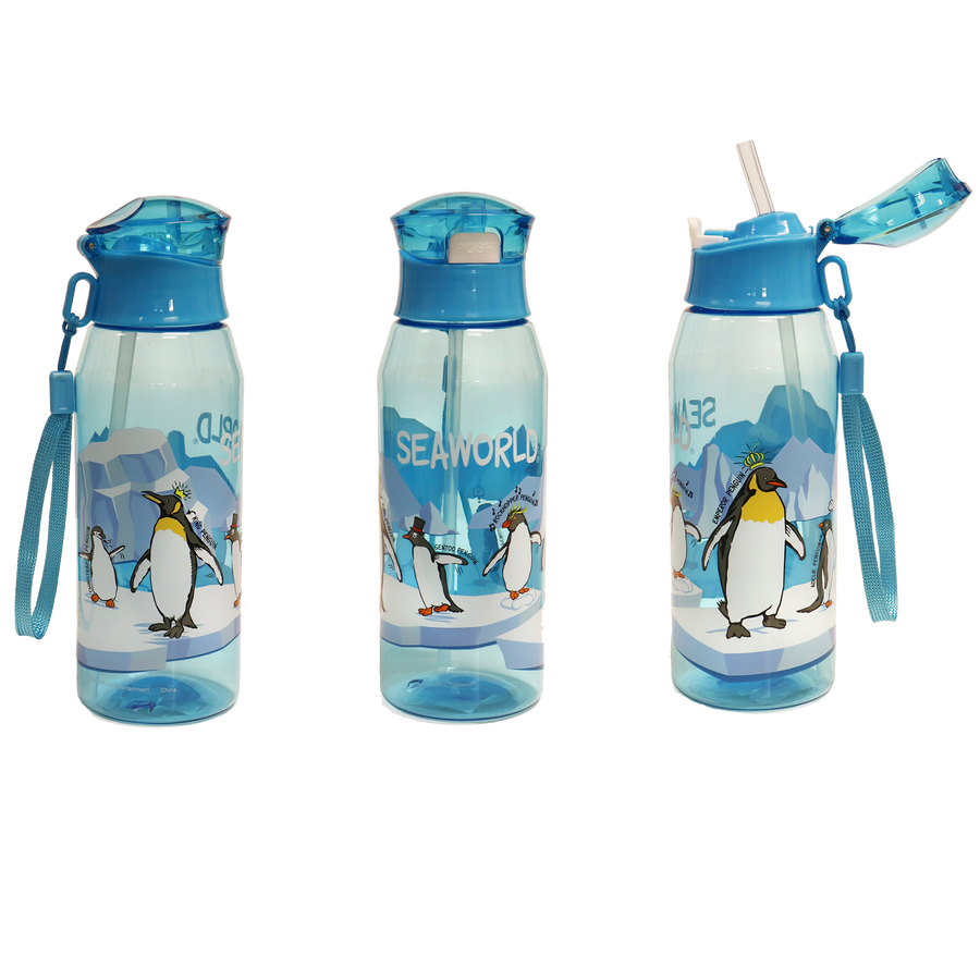SeaWorld Whimsy Penguin 17 Oz Water Bottle