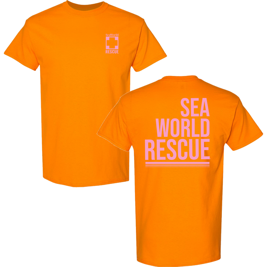 SeaWorld Rescue Orange Adult Tee
