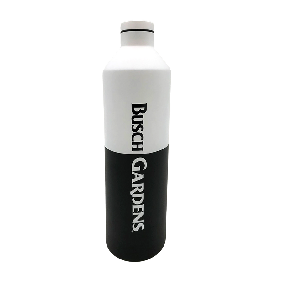 Busch Gardens Retro Color Block White/Black 25 oz. Bottle