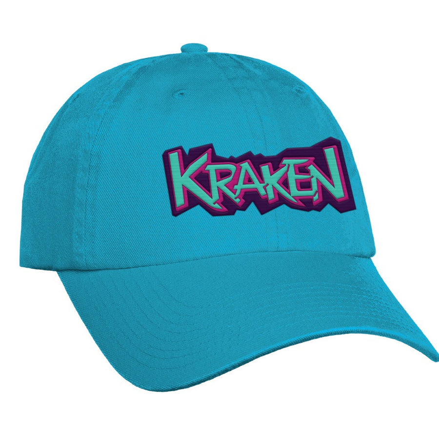 SeaWorld Orlando Retro Kraken Turquoise Adult Baseball Hat