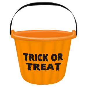 Trick or Treat Halloween Bucket Turtle - Orange