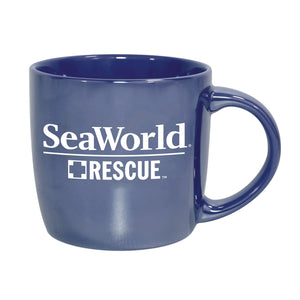 SeaWorld Rescue Iridescent Navy Mug 14 oz