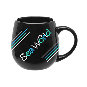 SeaWorld Neon Sign Black Mug 15 oz.