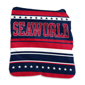 SeaWorld USA Fleece Blanket 50x60