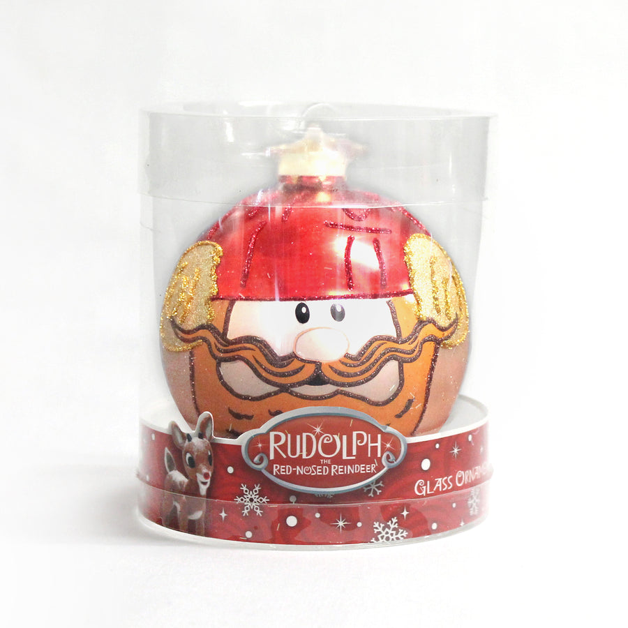 Rudolph The Red Nose Reindeer® Glass Ball Ornament Yukon