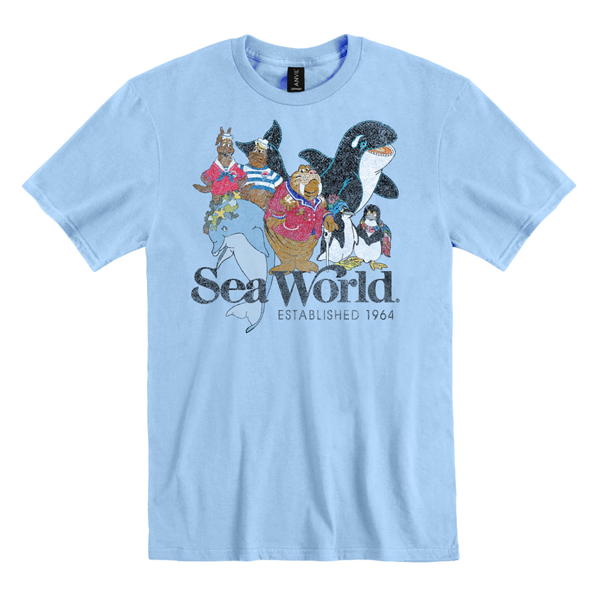 on Demand Pirates World Amusement Center Florida Unisex Retro T-Shirt Ocean Blue / S