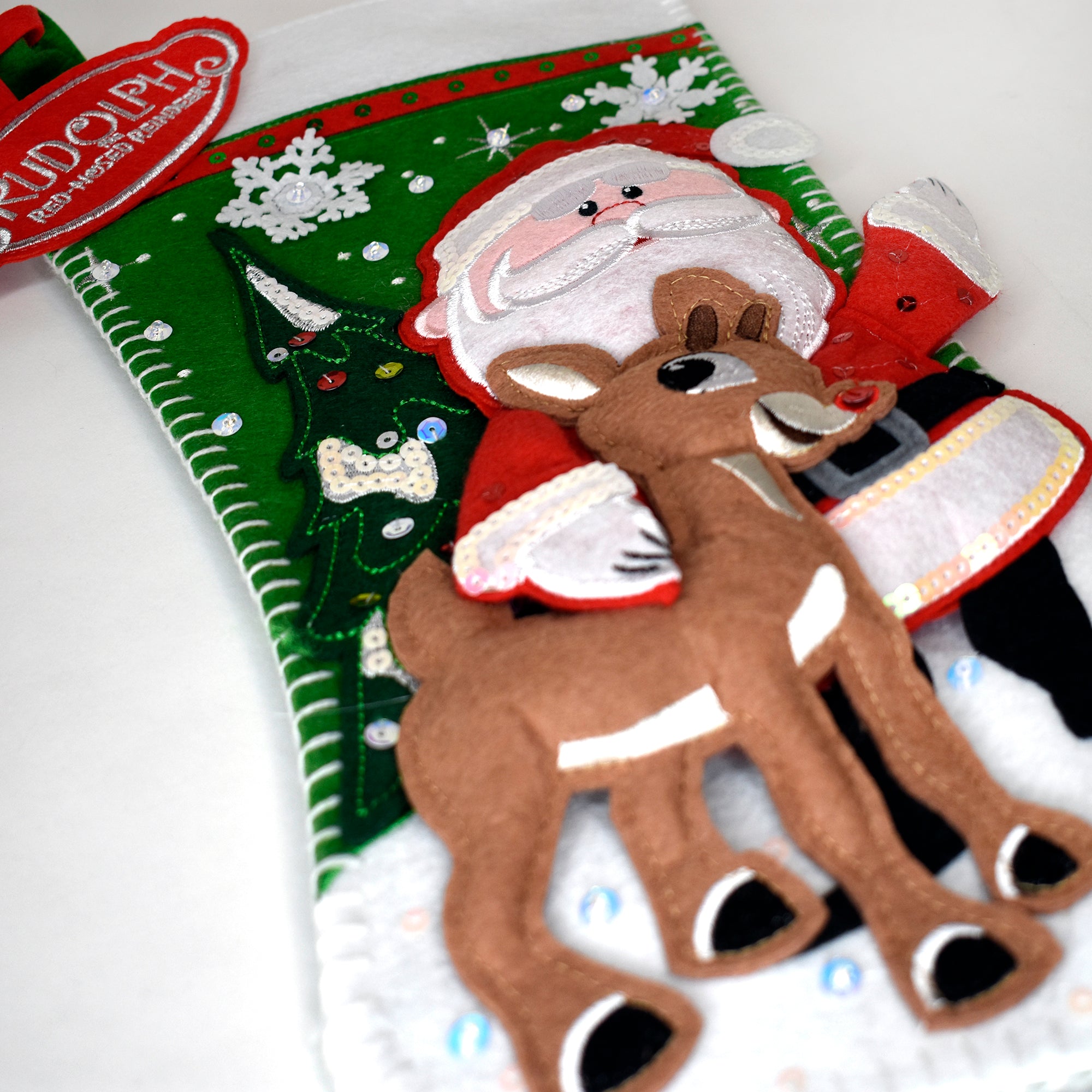 SeaWorld Rudolph the Red-Nosed Reindeer® Red Felt Stocking 18 - SeaWorld  Parks & Entertainment Shop